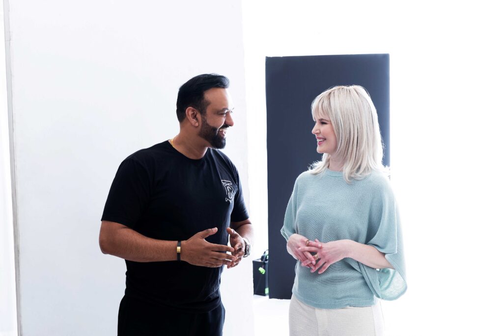 Vikrant guiding an aspiring model